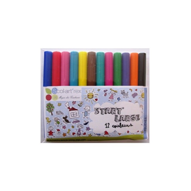 Coloring markers – 1 set of 12 colors