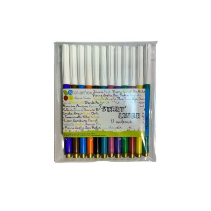 Writting markers - 1 set of 12 colors