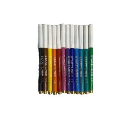 Writting markers - 1 set of 12 colors