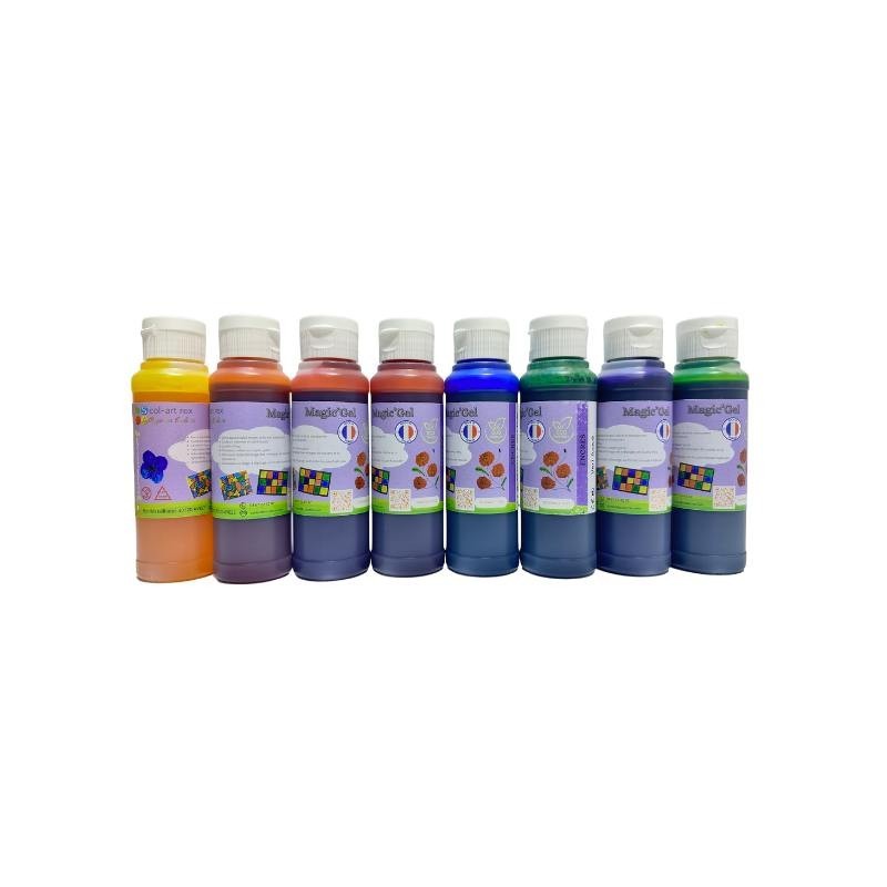 Gel ink - 8 x 125ml - 2 bottles for free!