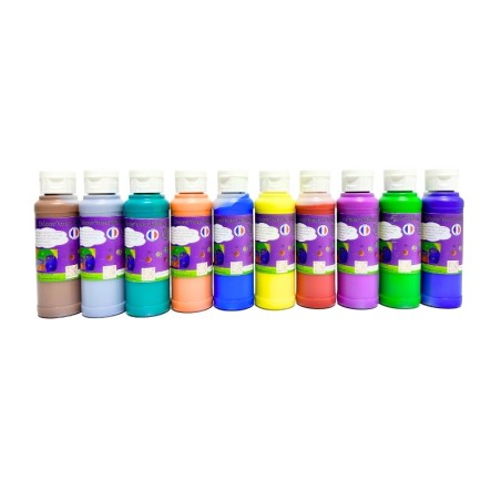 Peinture tout support métallisée - 125ml - Lot de 10 couleurs dont 2 offertes