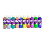 Peinture tout support métallisée - 125ml - Lot de 10 couleurs dont 2 offertes