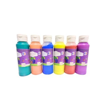 Peinture tout support métallisée - Lot de 6 couleurs dont 1 offerte