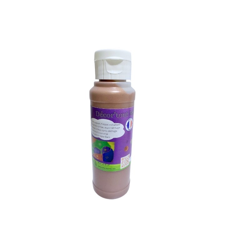 Peinture tout support métallisée - 125ml - 10 couleurs possibles