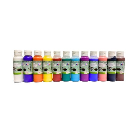 Glossy all-surface paint - 12 colors including 3 free