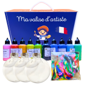 Kit créatif - Déco de boules de Noël - Plumes - Dès 5 ans