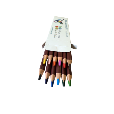 Crayons aquarellables Triangulaires - 12 couleurs