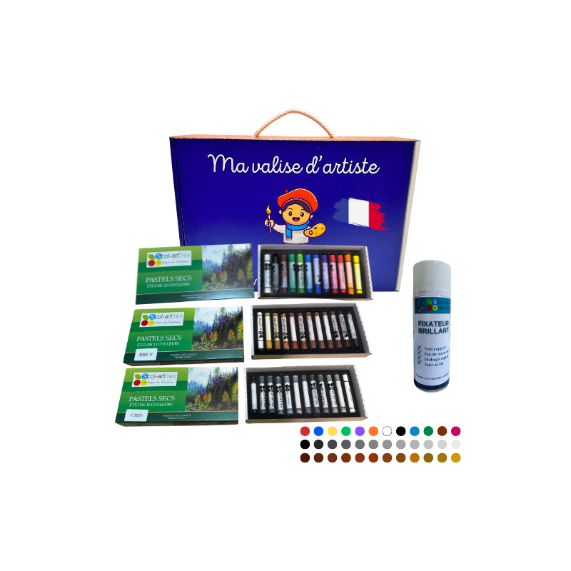 Kit créatif - Découverte des pastels secs - Dès 6 ans Kit créatif - Découverte des pastels secs - Dès 6 ans