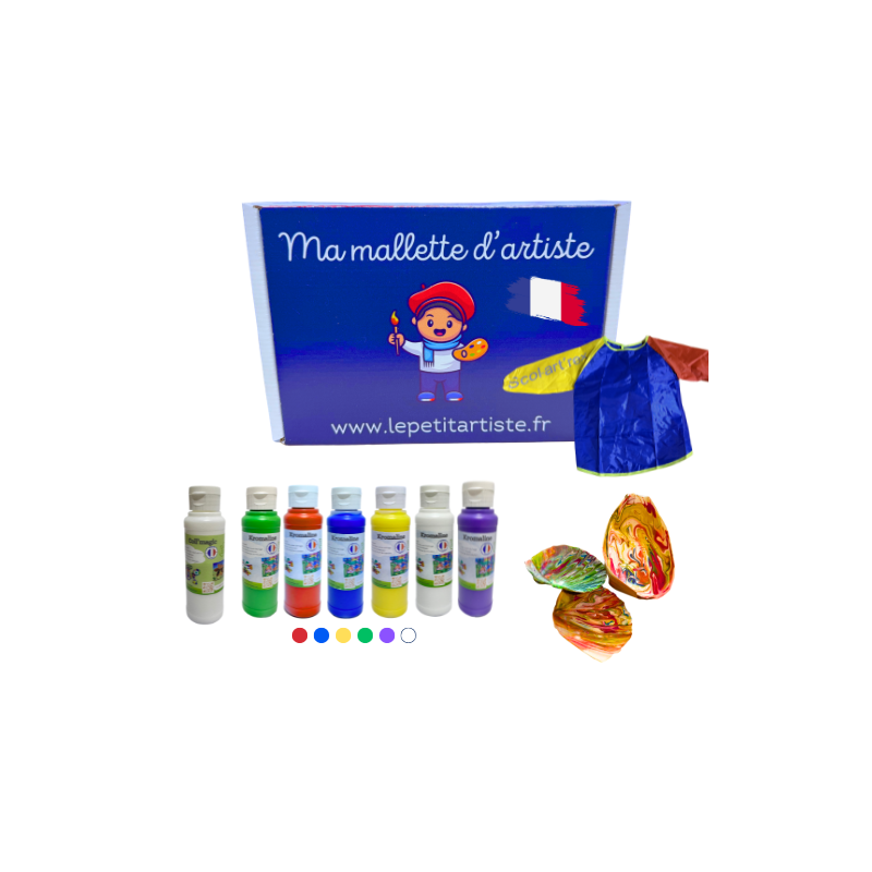 Coffret - Atelier créatif de déco marbrées - Dès 4 ans Coffret - Atelier créatif de déco marbrées - Dès 4 ans