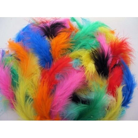 Colored feathers - 100g (approx 2000)