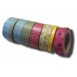 Ruban adhésif Washi-Tape - 8 rouleaux