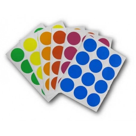 Giant round stickers - 6 colors