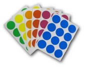 Giant round stickers - 6 colors