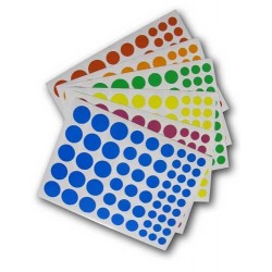 Round stickers - 6 colors