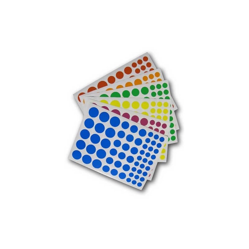 Round stickers - 6 colors