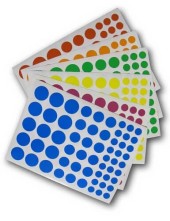 Round stickers - 6 colors