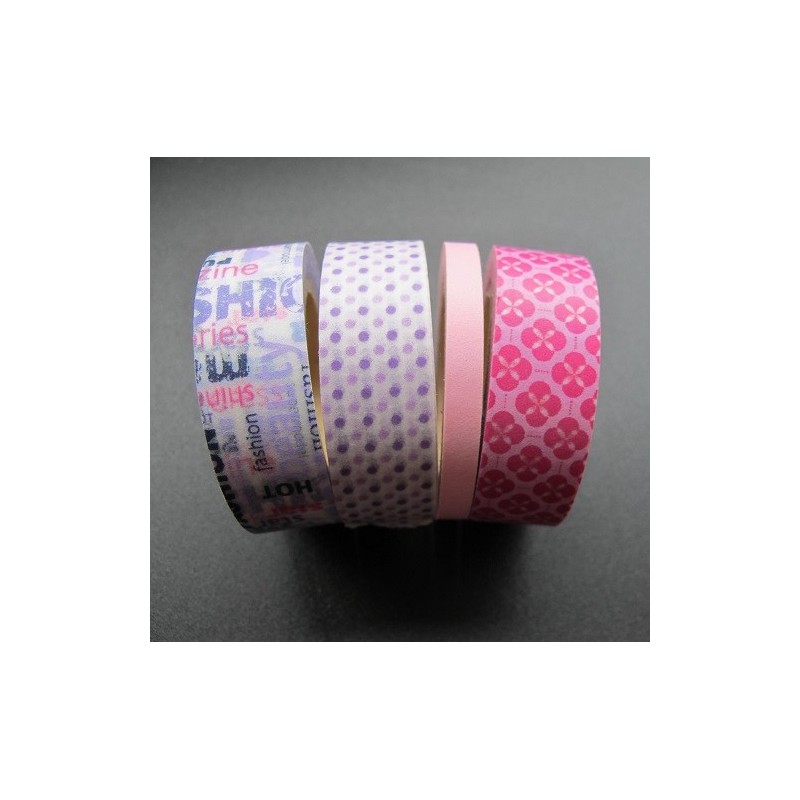 Decorative adhesive tape - 4 repositionable rolls