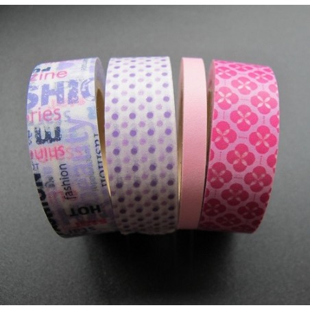 Decorative adhesive tape - 4 repositionable rolls