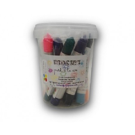 Crayons Biocire - pot de 13 couleurs
