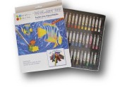 Pastels artistes gras aquarellables - Boîte de 36 pastels