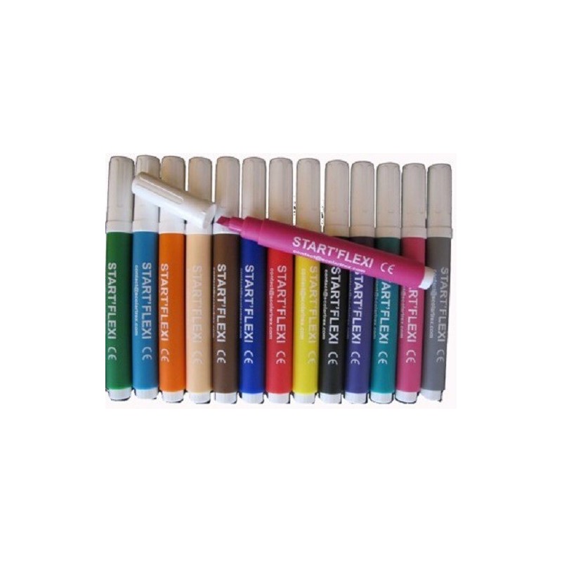 Large chisel tip markers – 1 set of 14 colors