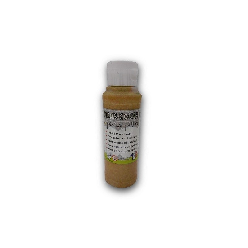 Peinture tout support pailletée - 125ml - 10 couleurs possibles