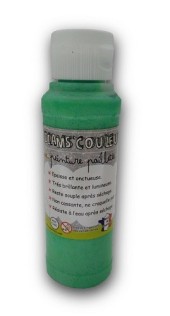 Peinture tout support pailletée - 125ml - 10 couleurs possibles