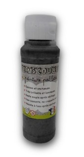 Peinture tout support pailletée - 125ml - 10 couleurs possibles