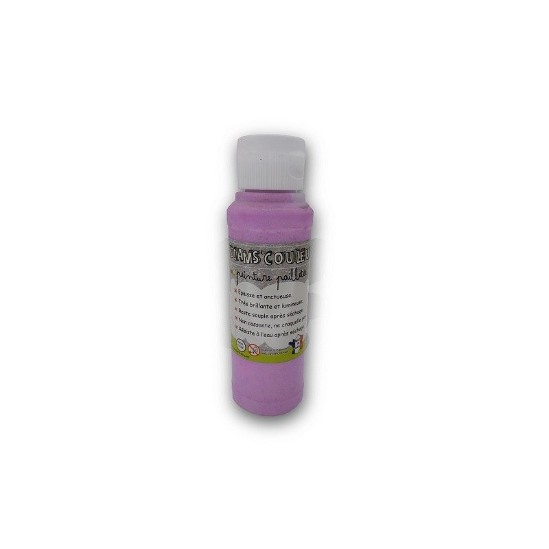 Peinture tout support pailletée - 125ml - 10 couleurs possibles